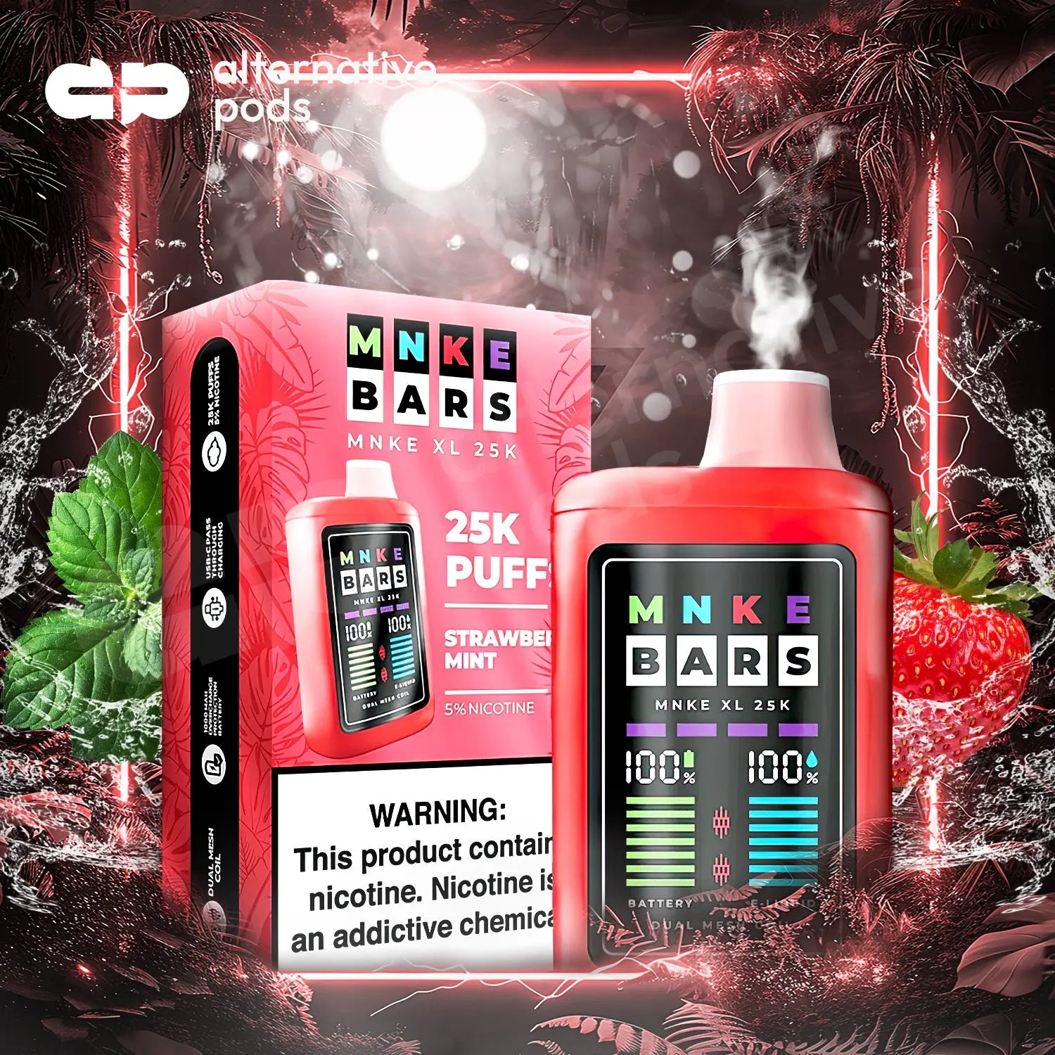 MNKE BARS XL 25K Disposable - Alternative pods | Online Vape & Smoke Shop