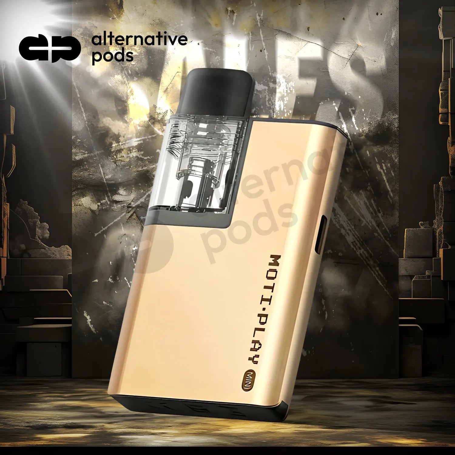 MOTI Play Mini 650mAh Pod System Starter Kit With 2ML Refillable Pod - Alternative pods | Online Vape & Smoke Shop