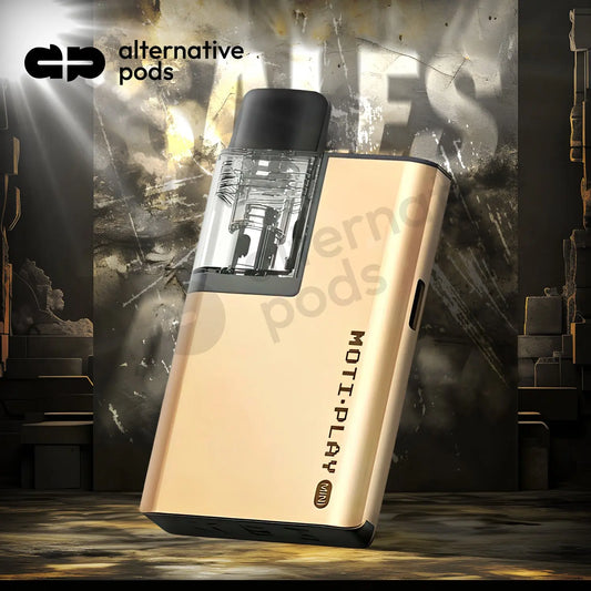 MOTI Play Mini 650mAh Pod System Starter Kit With 2ML Refillable Pod - Alternative pods | Online Vape & Smoke Shop