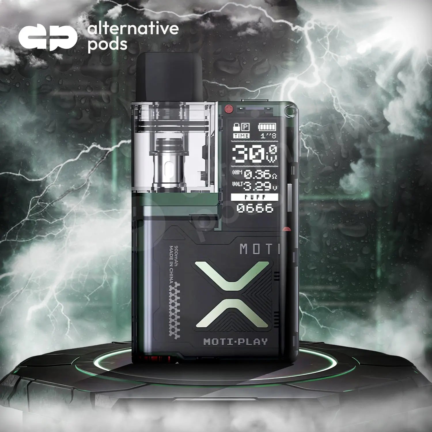 MOTI X Play 900mAh Pod System Starter Kit With 2ML Refillable Pod - Alternative pods | Online Vape & Smoke Shop