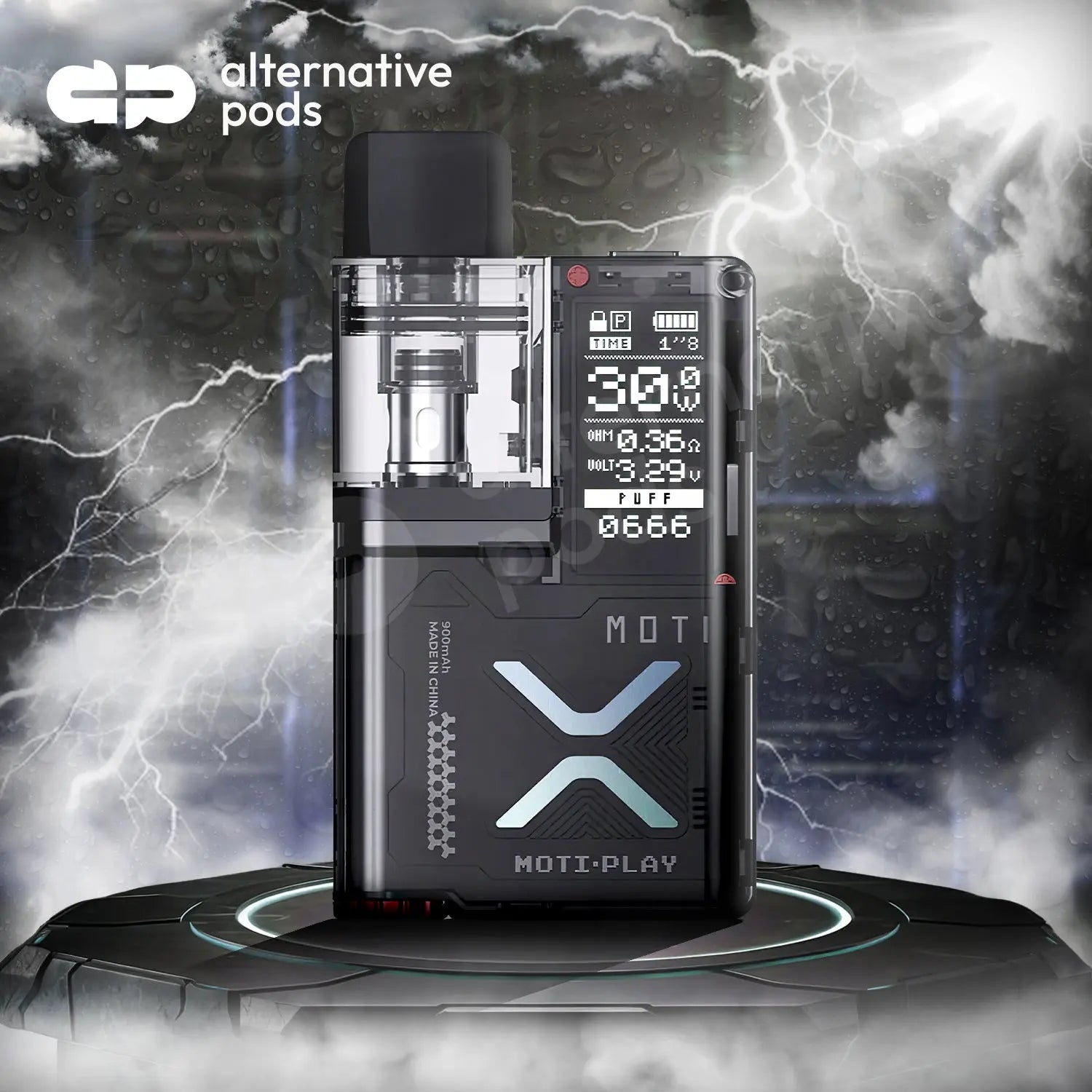 MOTI X Play 900mAh Pod System Starter Kit With 2ML Refillable Pod - Alternative pods | Online Vape & Smoke Shop