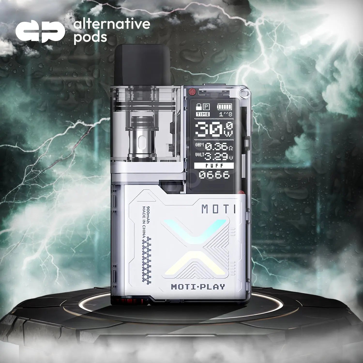 MOTI X Play 900mAh Pod System Starter Kit With 2ML Refillable Pod - Alternative pods | Online Vape & Smoke Shop