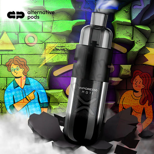 MOTI x Vaporesso X Mini 1150mAh 29W Adjustable Airflow Pod System Starter Kit - Alternative pods | Online Vape & Smoke Shop