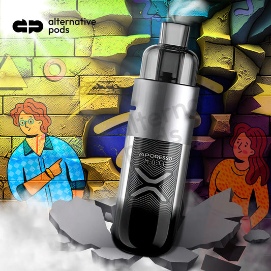 MOTI x Vaporesso X Mini 1150mAh 29W Adjustable Airflow Pod System Starter Kit - Alternative pods | Online Vape & Smoke Shop