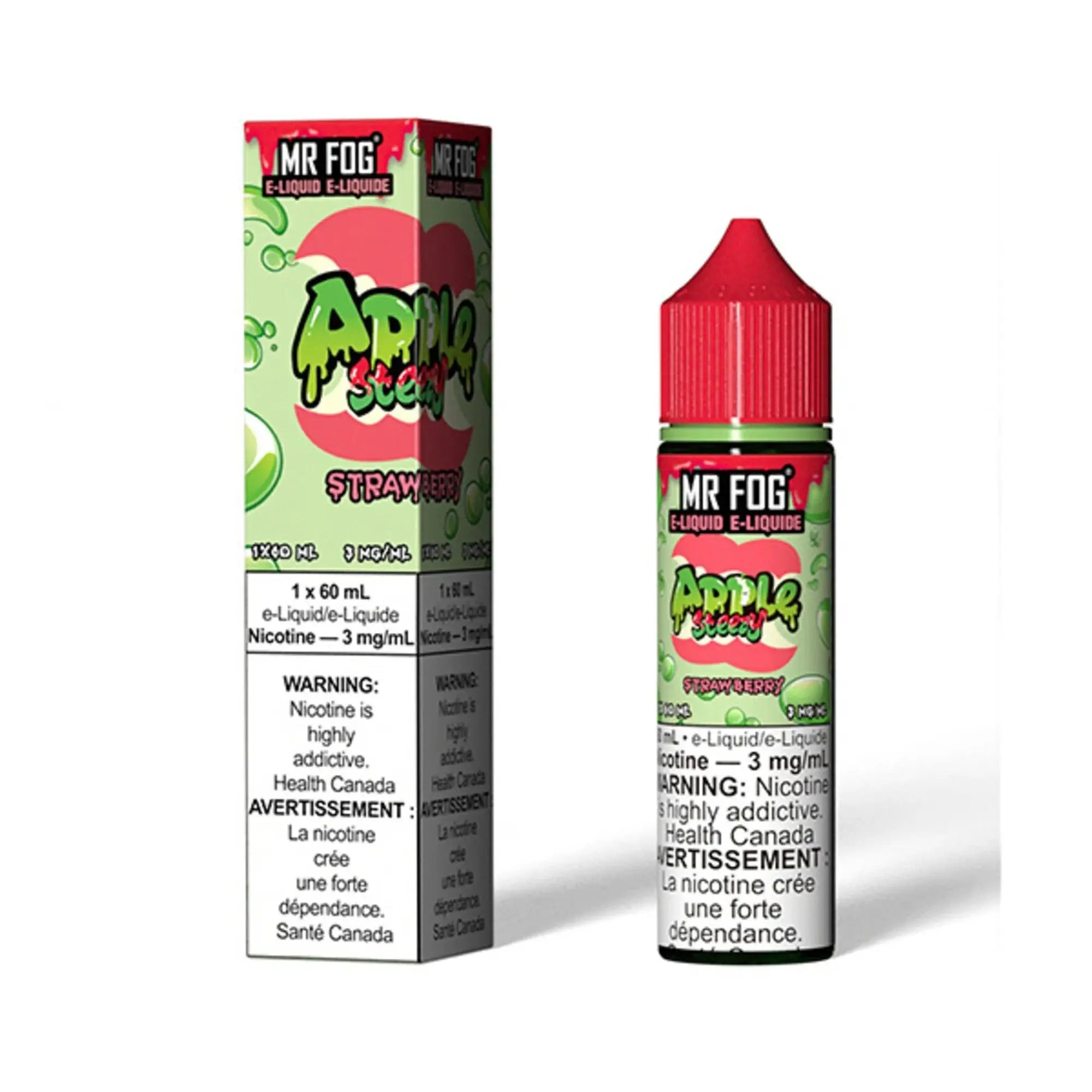 MR FOG E-LIQUID APPLE STEEZY 60ML - Strawberry 