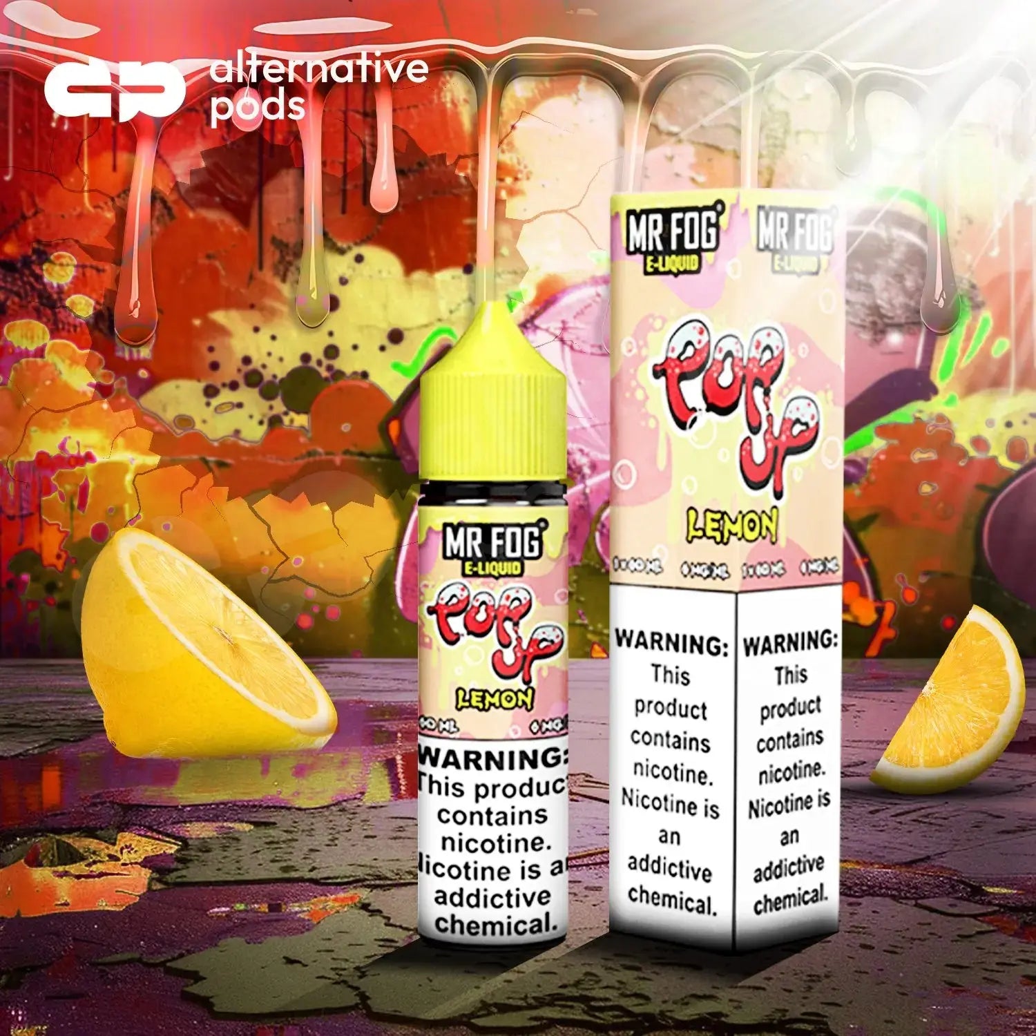 MR FOG E-LIQUID POP UP 100ML - Lemon 