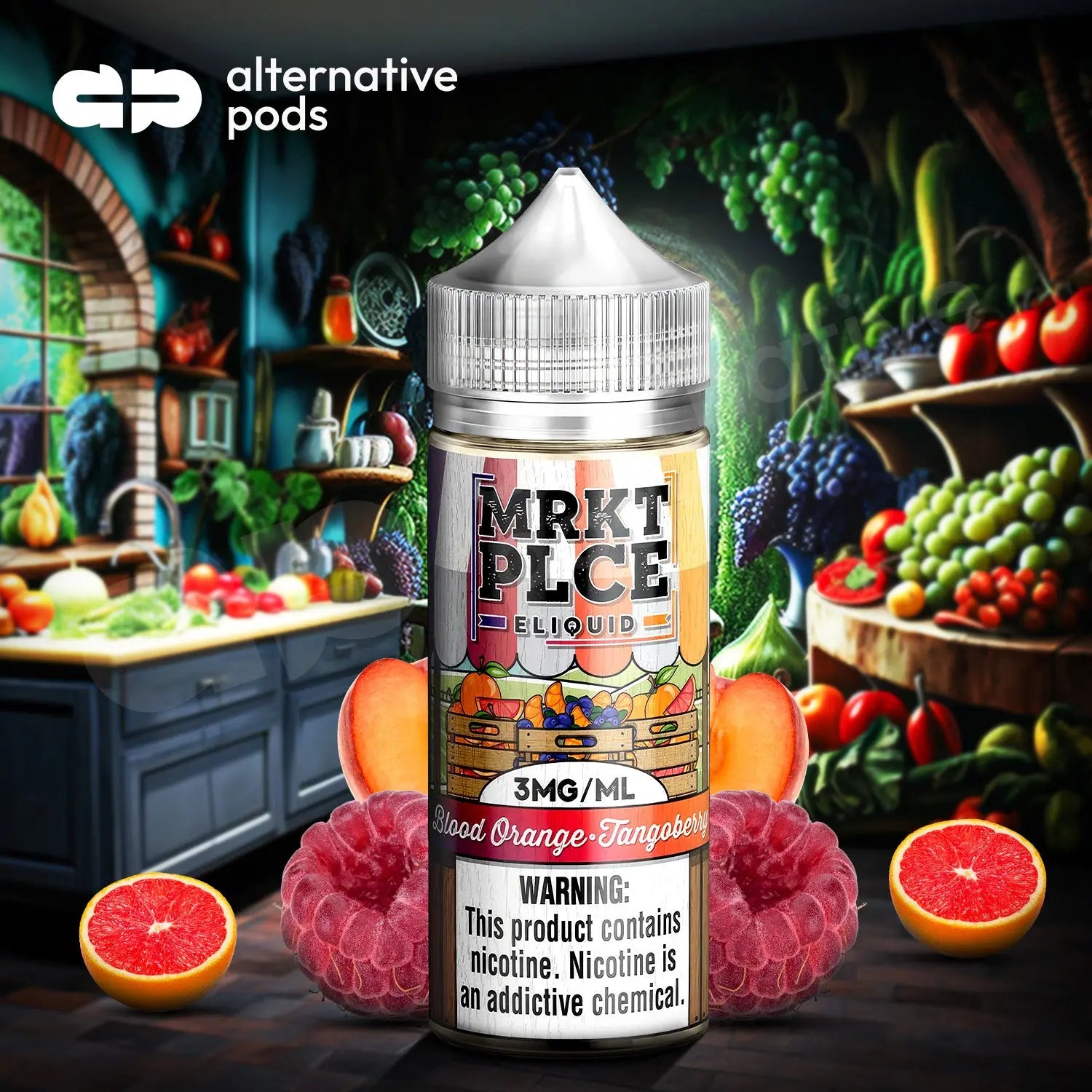 MRKTPLCE E-Liquid 100ML - Blood Orange Tangoberry 