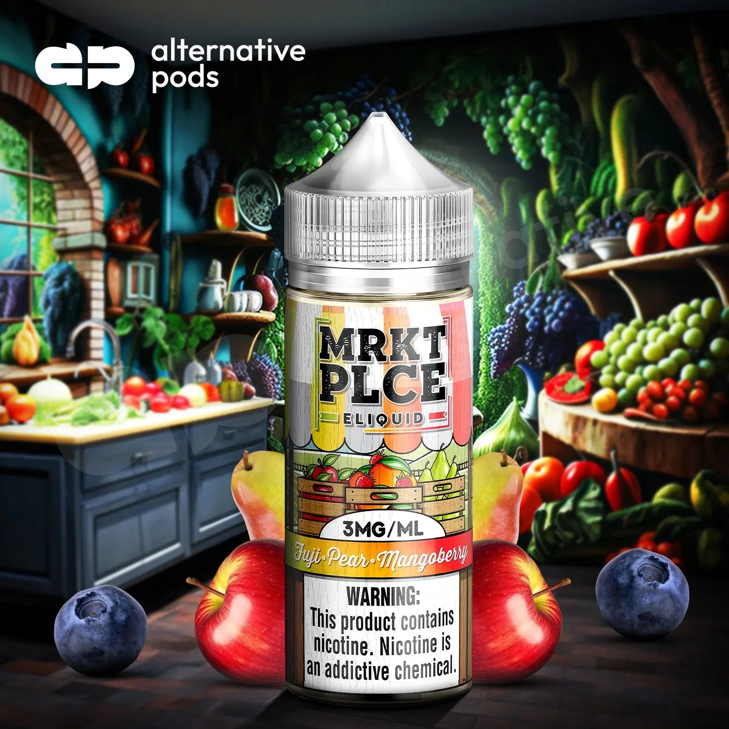 MRKTPLCE E-Liquid 100ML - Fuji Pear Mangoberry 