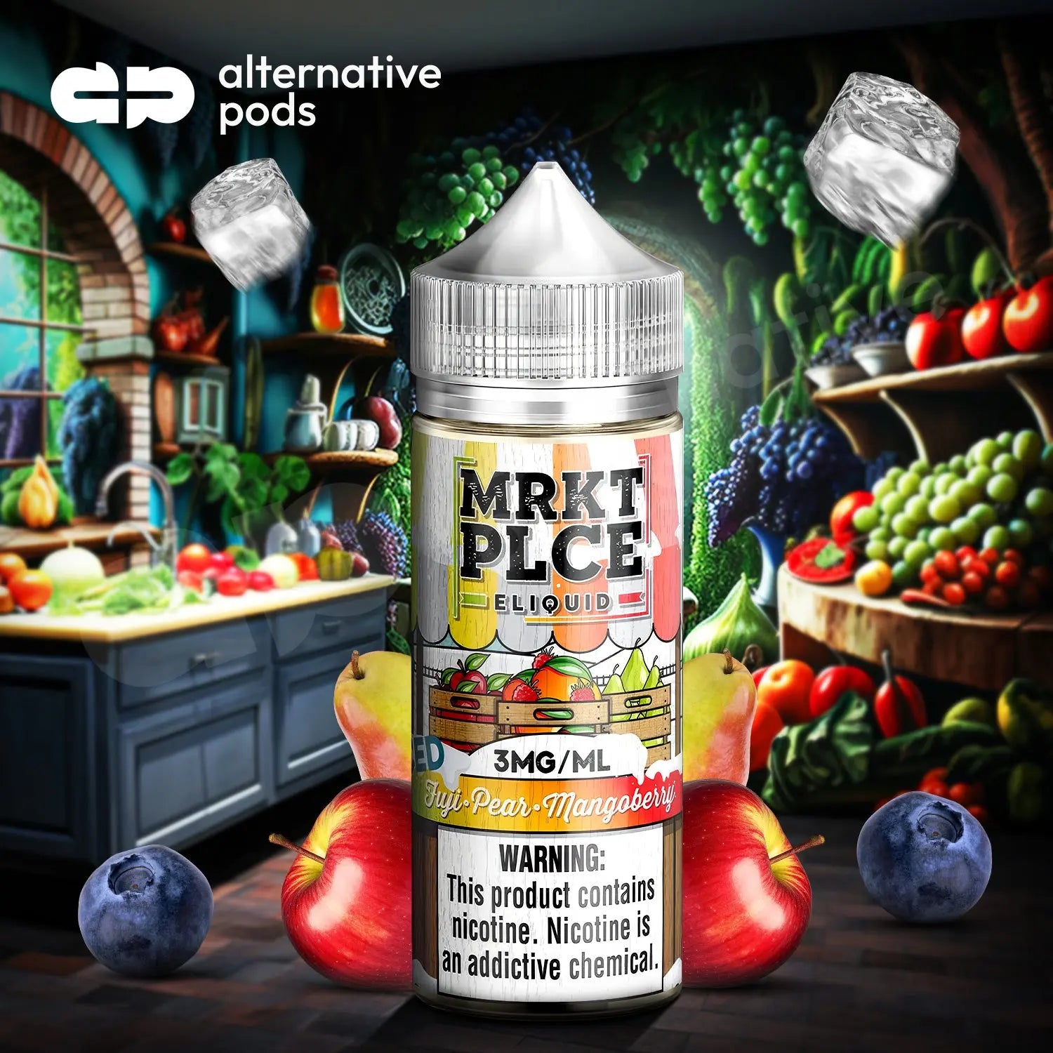 MRKTPLCE E-Liquid 100ML - Fuji Pear Mangoberry Ice 