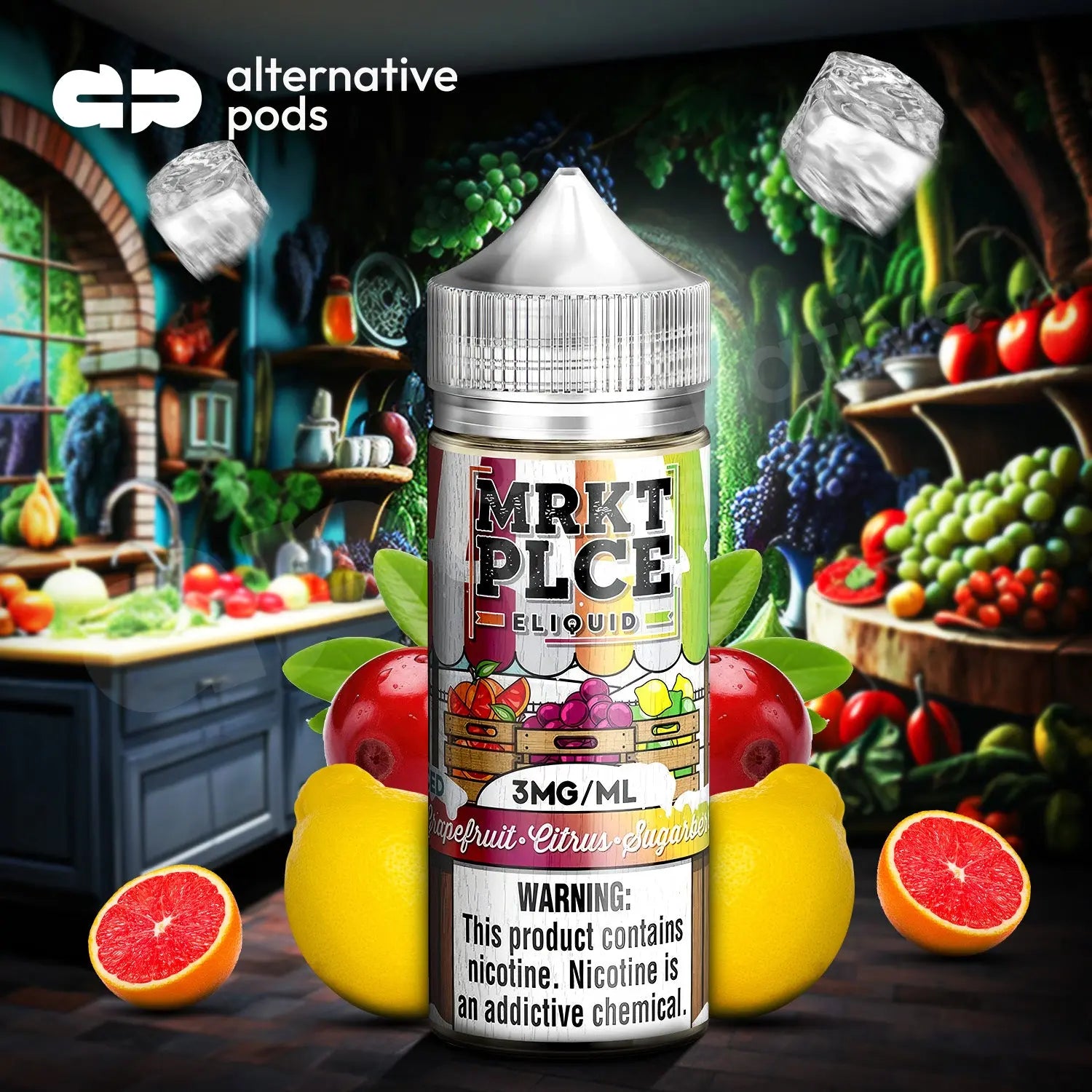 MRKTPLCE E-Liquid 100ML - Dragonfruit Citrus Sugarberry Ice 