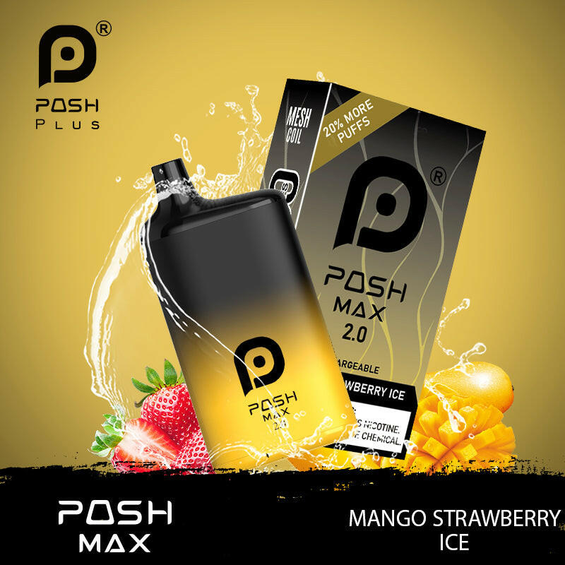 POSH MAX 2.0 5200 DISPOSABLE-MANGO STRAWBERRY ICE
