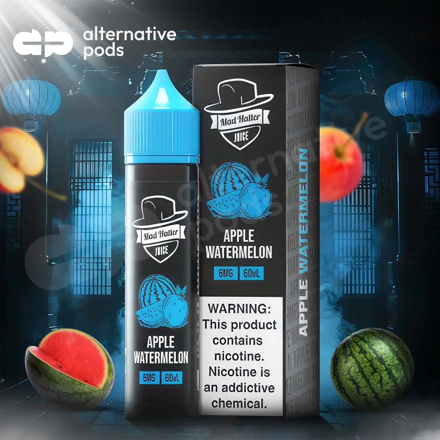 Mad Hatter Juice E-Liquid 60ML - Apple Watermelon 