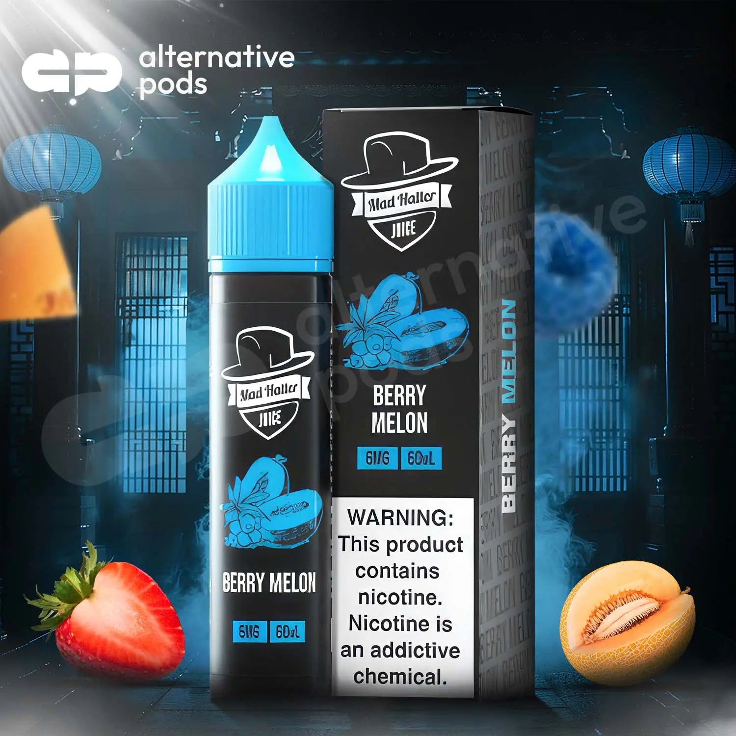 Mad Hatter Juice E-Liquid 60ML - Berry Melon 