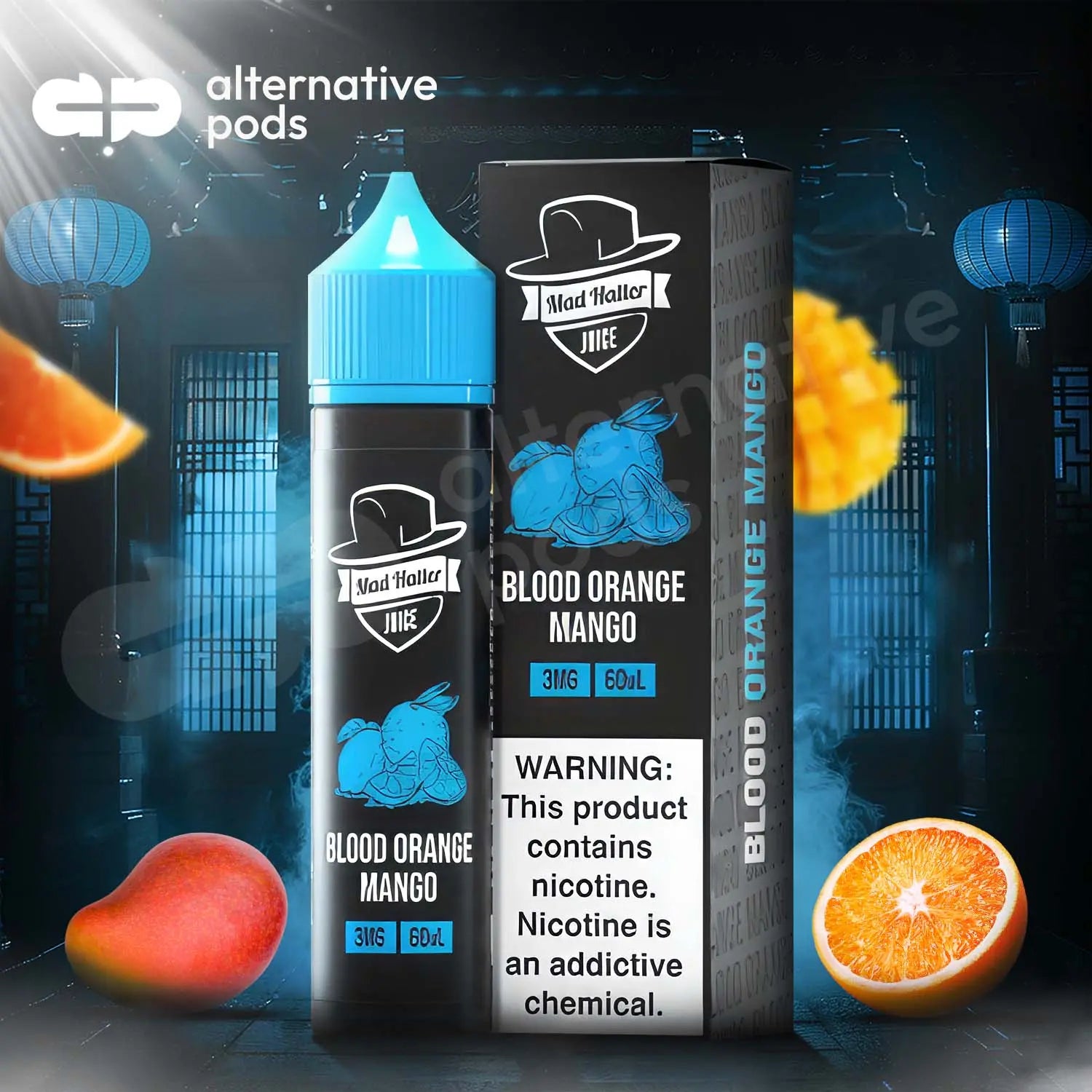 Mad Hatter Juice E-Liquid 60ML - Blood Orange Mango 