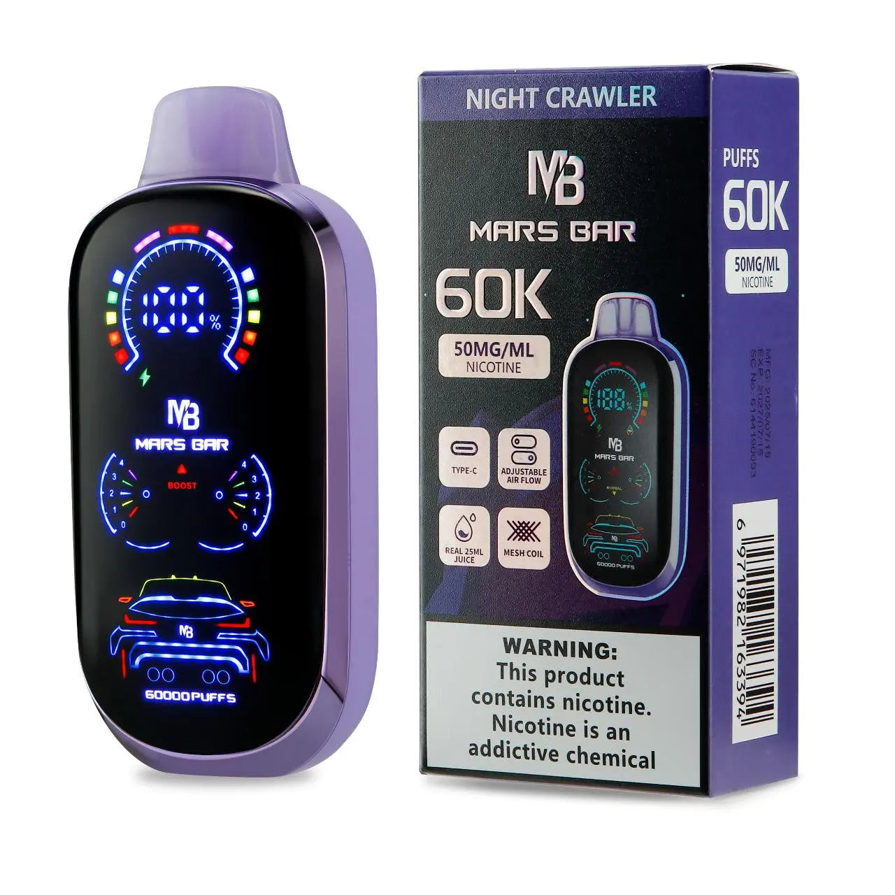 Mars Bar 60K Disposable - Night Crawler 