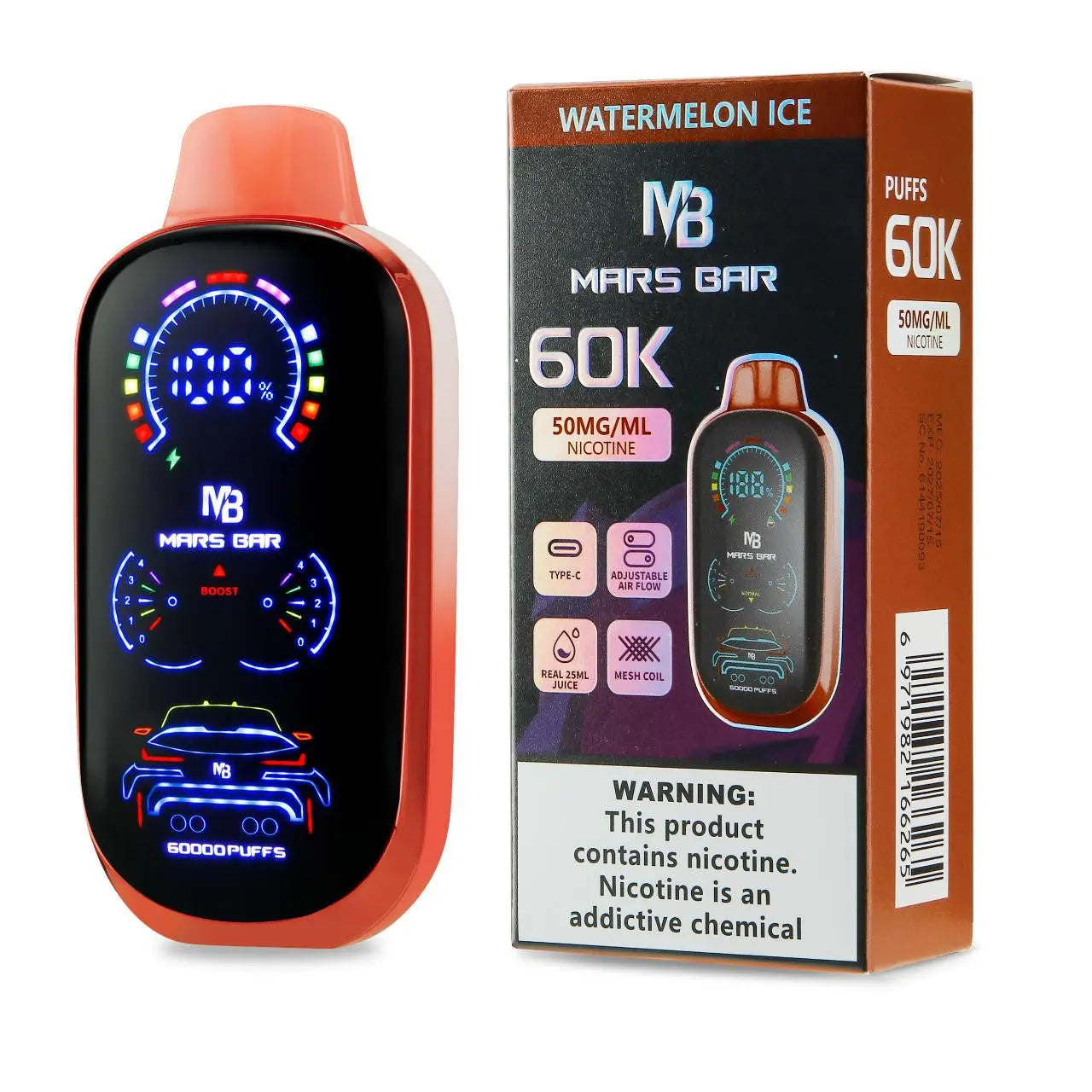 Mars Bar 60K Disposable - Watermelon Ice 