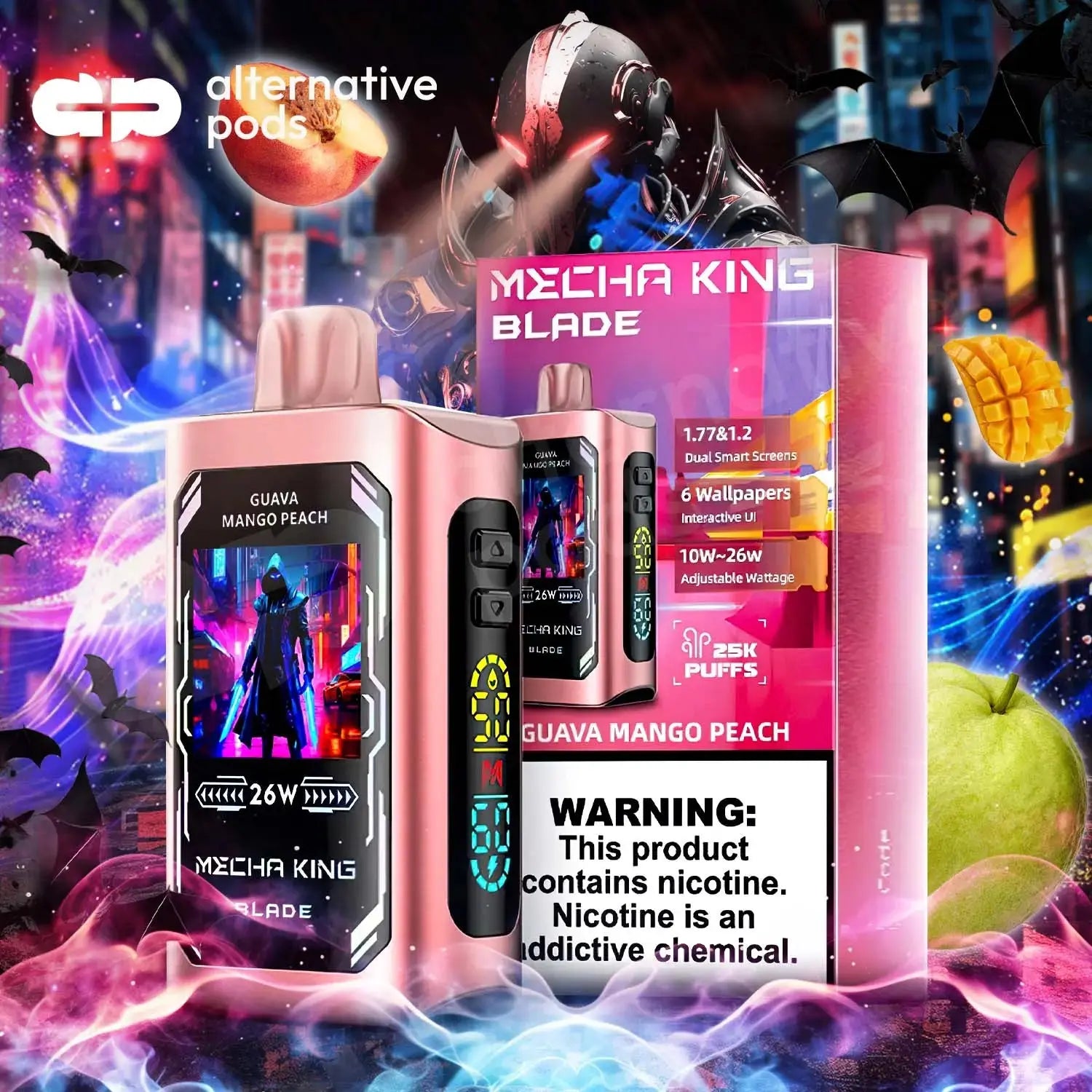 Mecha King Blade 25K Disposable Mecha King - Guava Mango Peach 