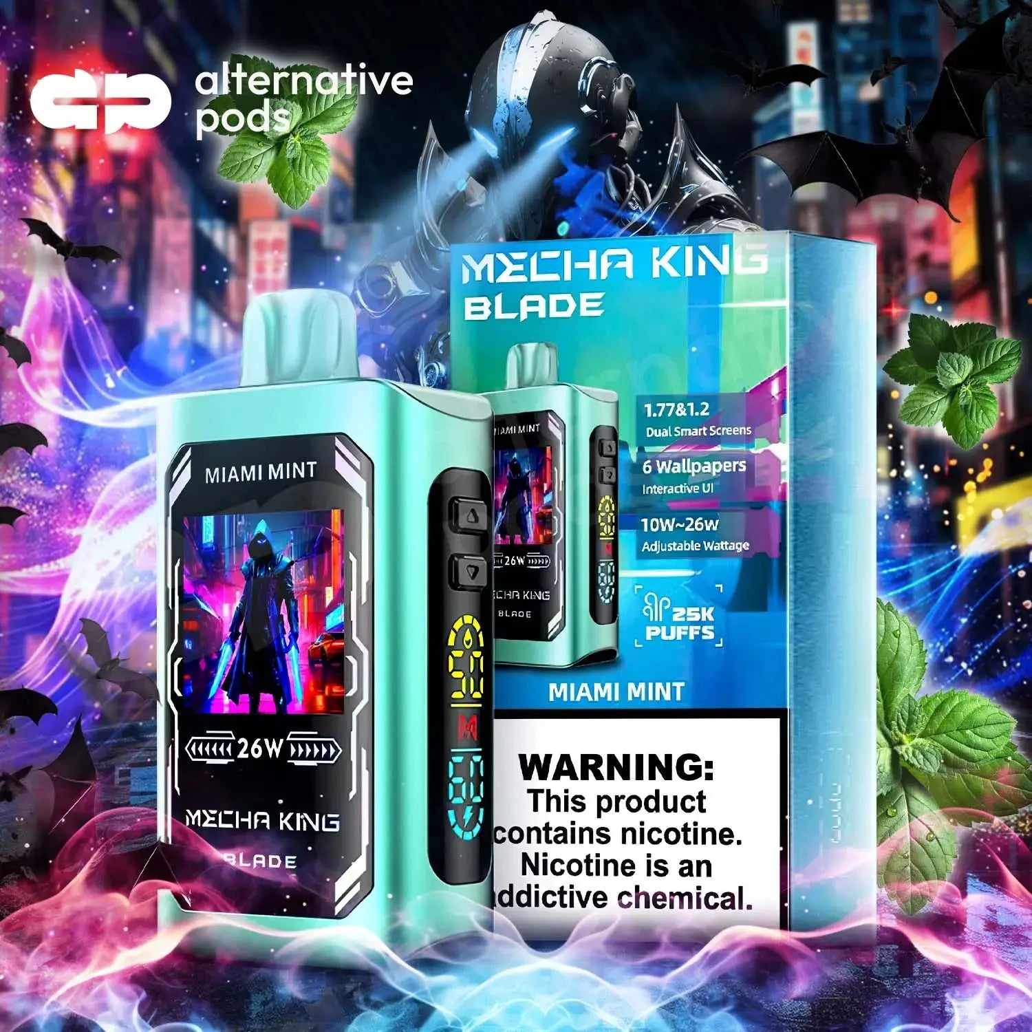 Mecha King Blade 25K Disposable Mecha King - Miami Mint 