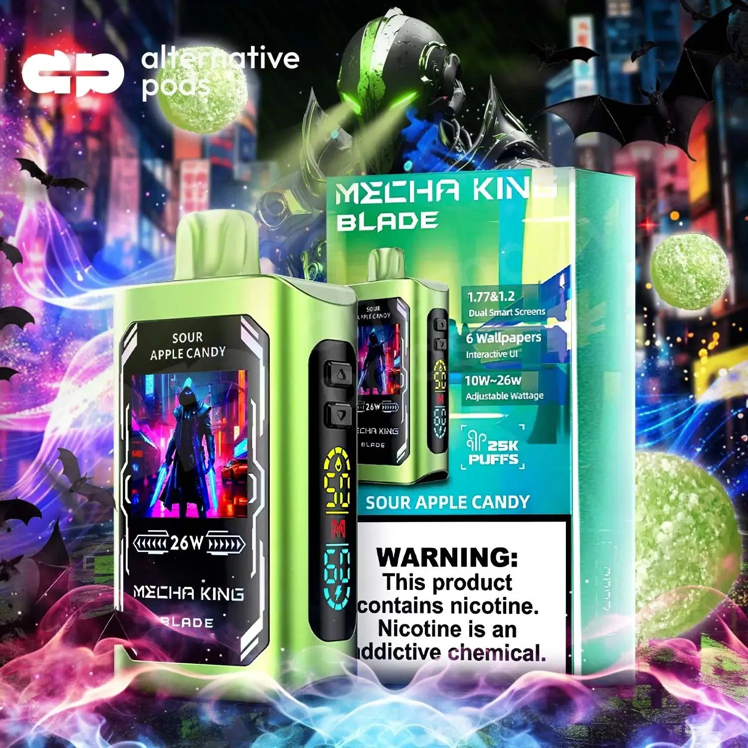 Mecha King Blade 25K Disposable Mecha King - Sour Apple Candy 