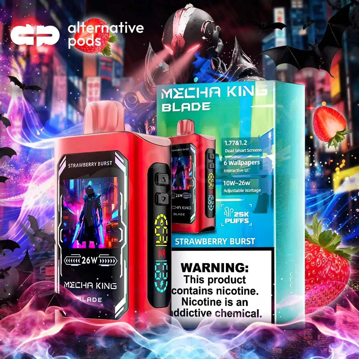 Mecha King Blade 25K Disposable Mecha King - Strawberry Burst 