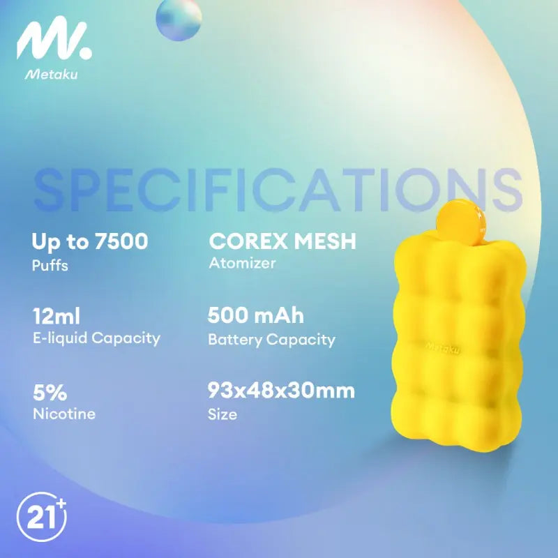 Metaku Spongie 7500 Disposable - Alternative pods | Online Vape & Smoke Shop