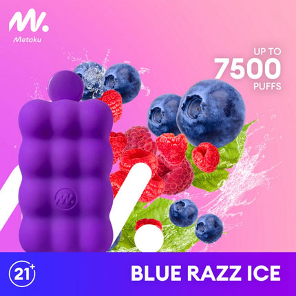 Metaku Spongie 7500 Disposable-Blue Razz Ice