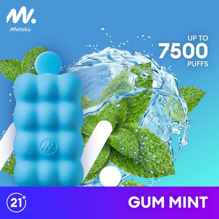 Metaku Spongie 7500 Disposable-Gum Mint
