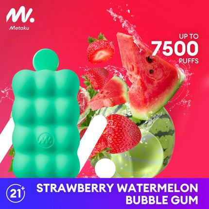 Metaku Spongie 7500 Disposable-Strawberry Watermelon Bubble Gum