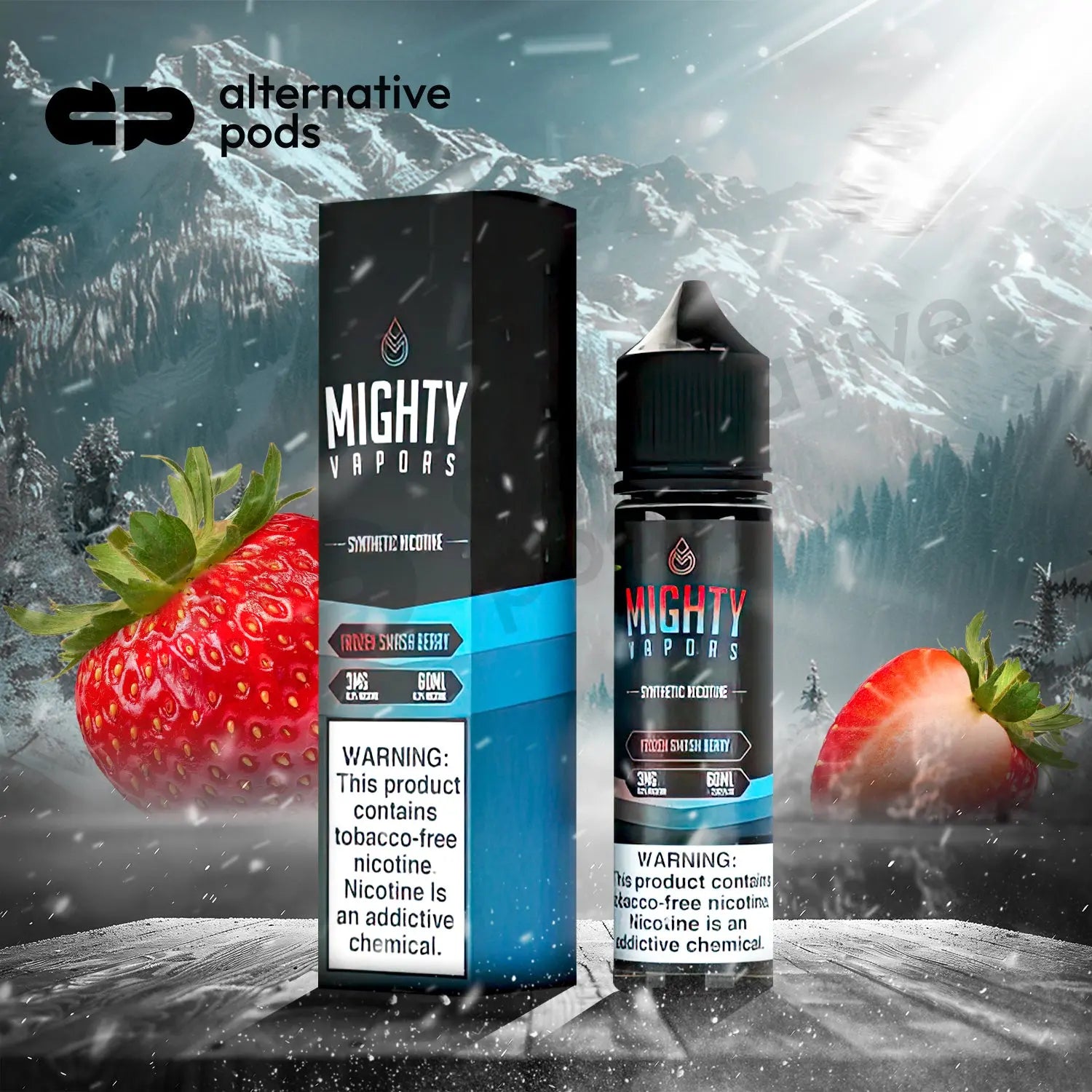 Mighty Vapors Synthetic Nicotine E-Liquid 60ML - Alternative pods | Online Vape & Smoke Shop