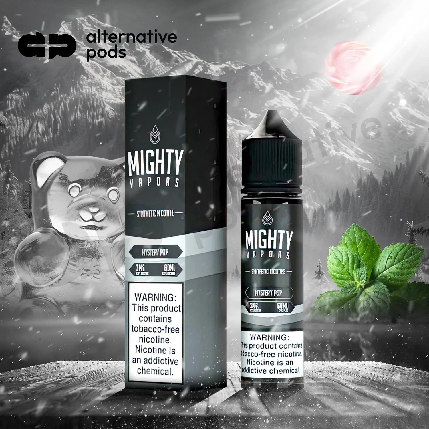 Mighty Vapors Synthetic Nicotine E-Liquid 60ML - Alternative pods | Online Vape & Smoke Shop