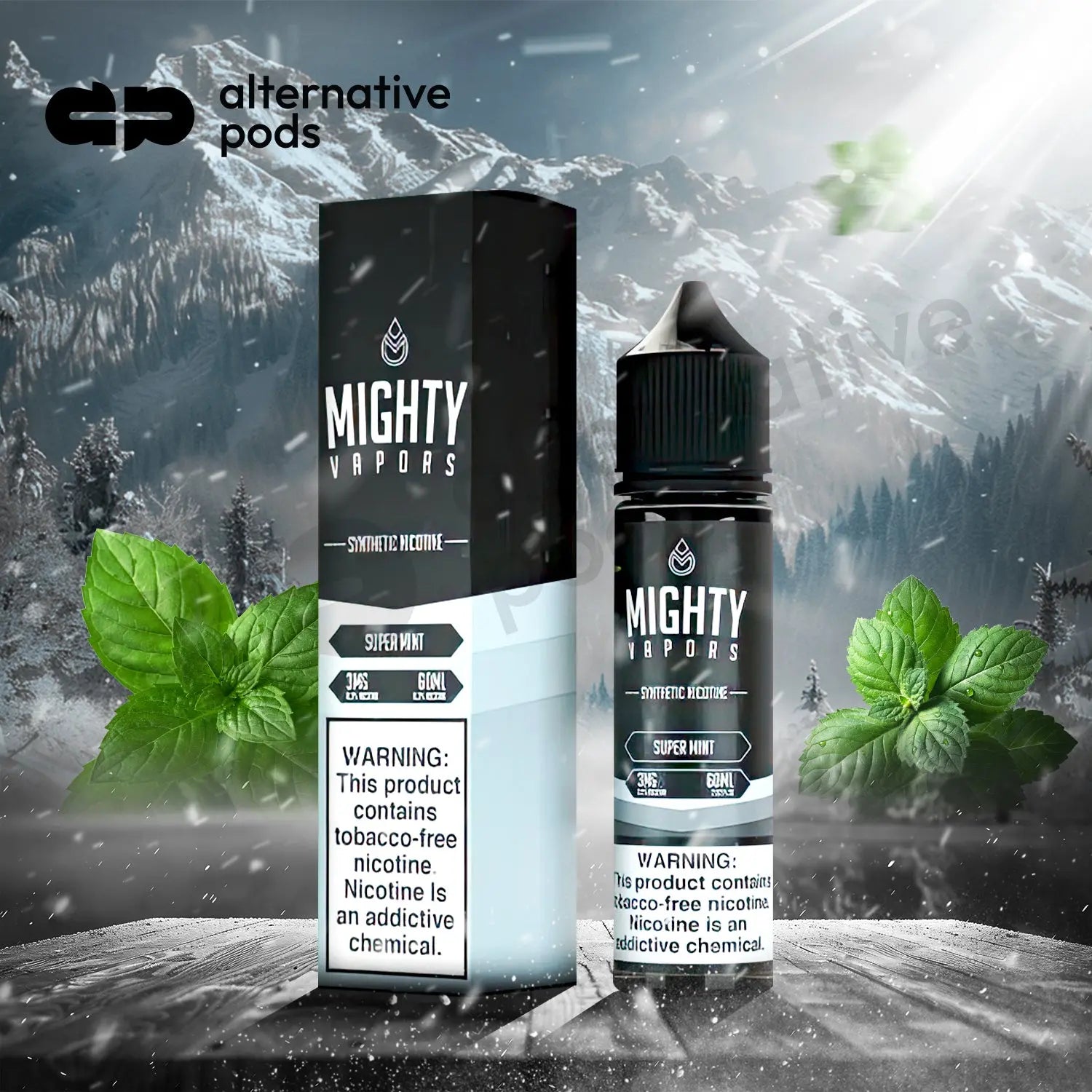 Mighty Vapors Synthetic Nicotine E-Liquid 60ML - Alternative pods | Online Vape & Smoke Shop