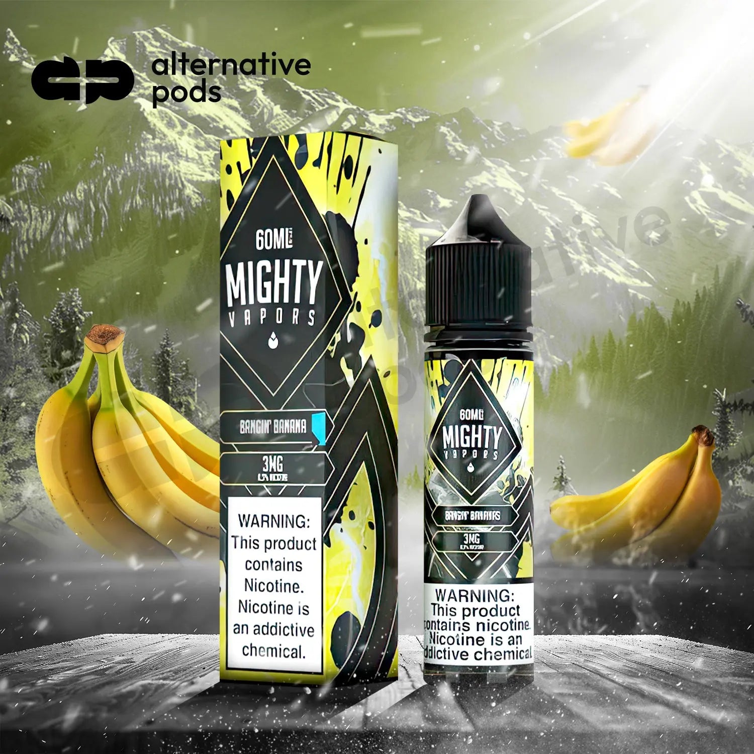 Mighty Vapors Synthetic Nicotine E-Liquid 60ML - Alternative pods | Online Vape & Smoke Shop