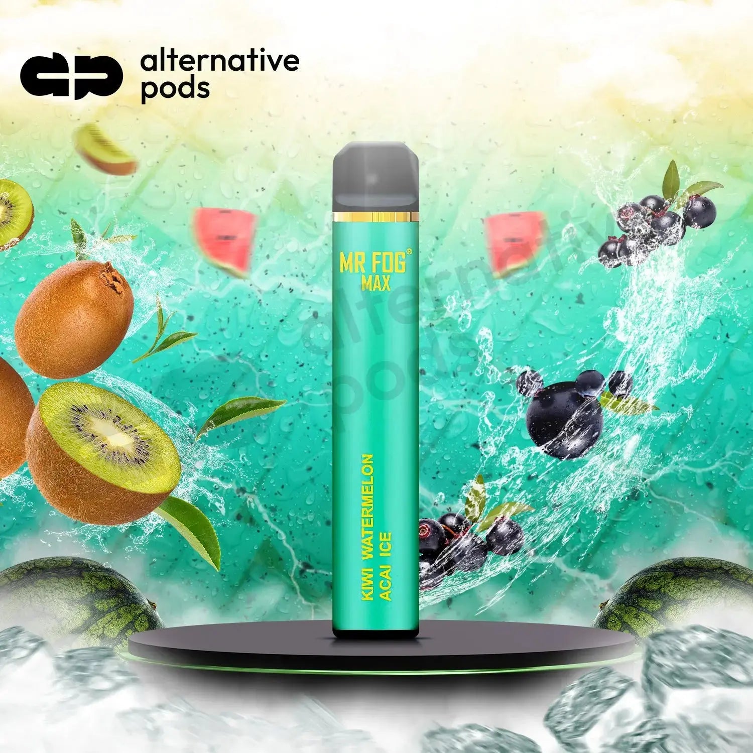 Mr Fog Max Disposable Vape - Kiwi Watermelon Acai Ice 
