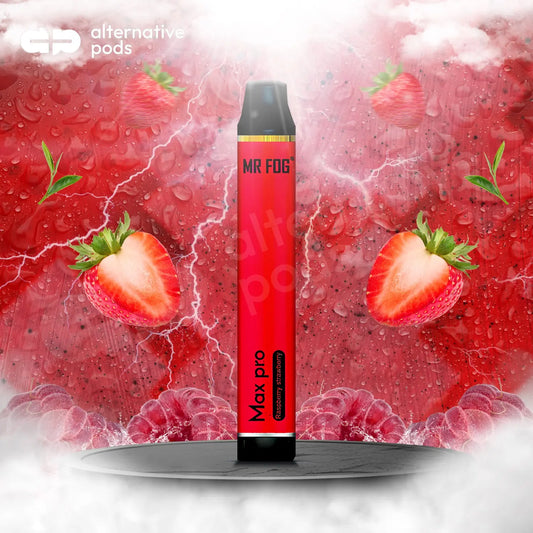 Mr Fog Max Pro 2000 Disposable - Raspberry Strawberry 