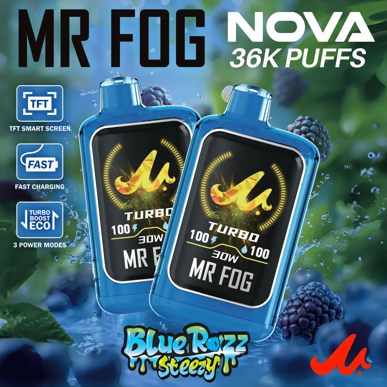Mr Fog Nova Steezy Edition 36K Disposable Vape Mr Fog Nova Steezy Edition 36K Disposable Vape
