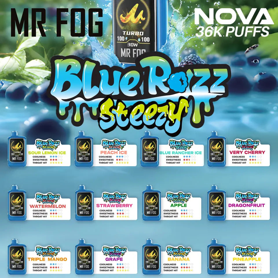 Mr Fog Nova Steezy Edition 36K Disposable Vape Mr Fog Nova Steezy Edition 36K Disposable Vape