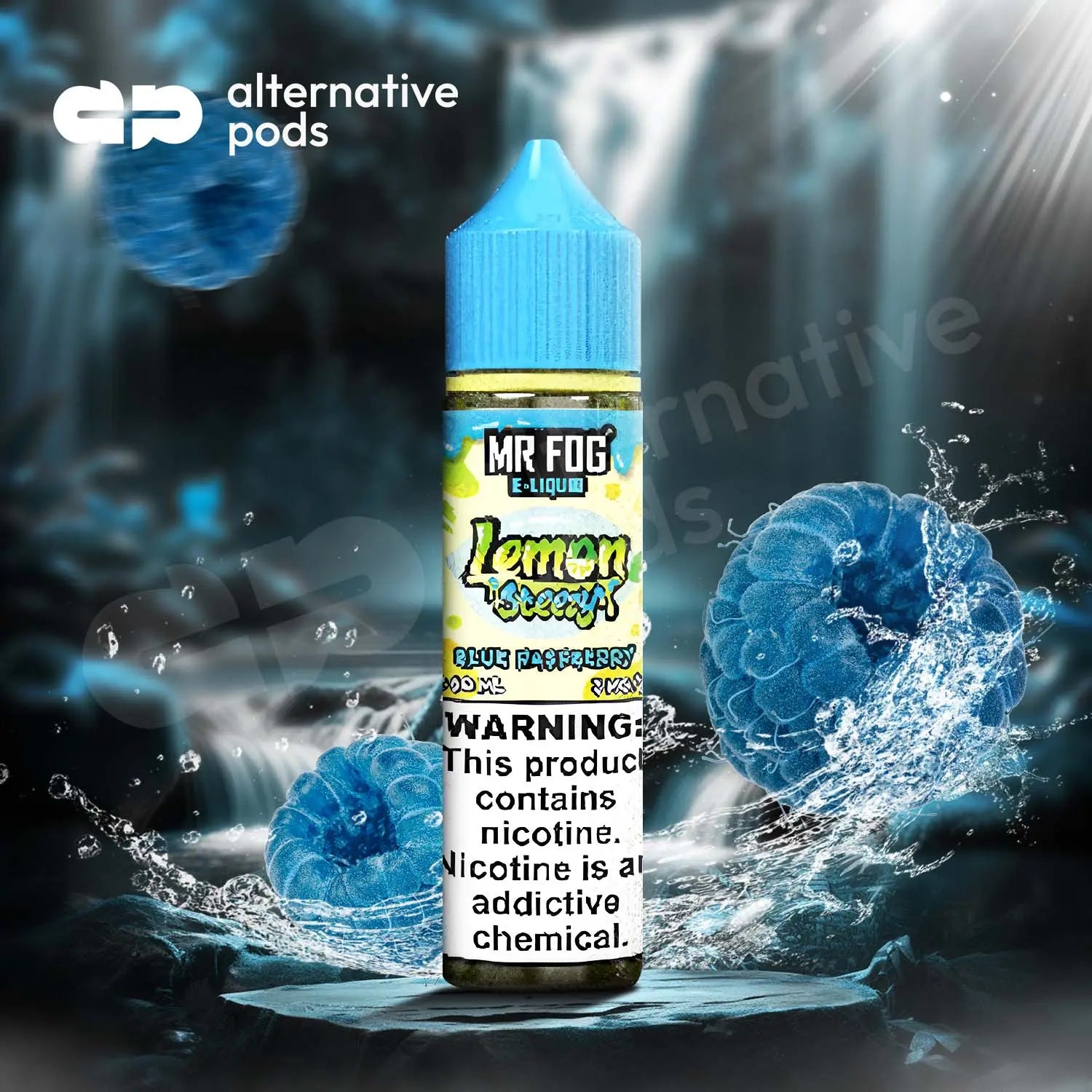 Mr Fog Steezy Nicotine E-Liquid 60ML - Lemon Blue Raspberry 