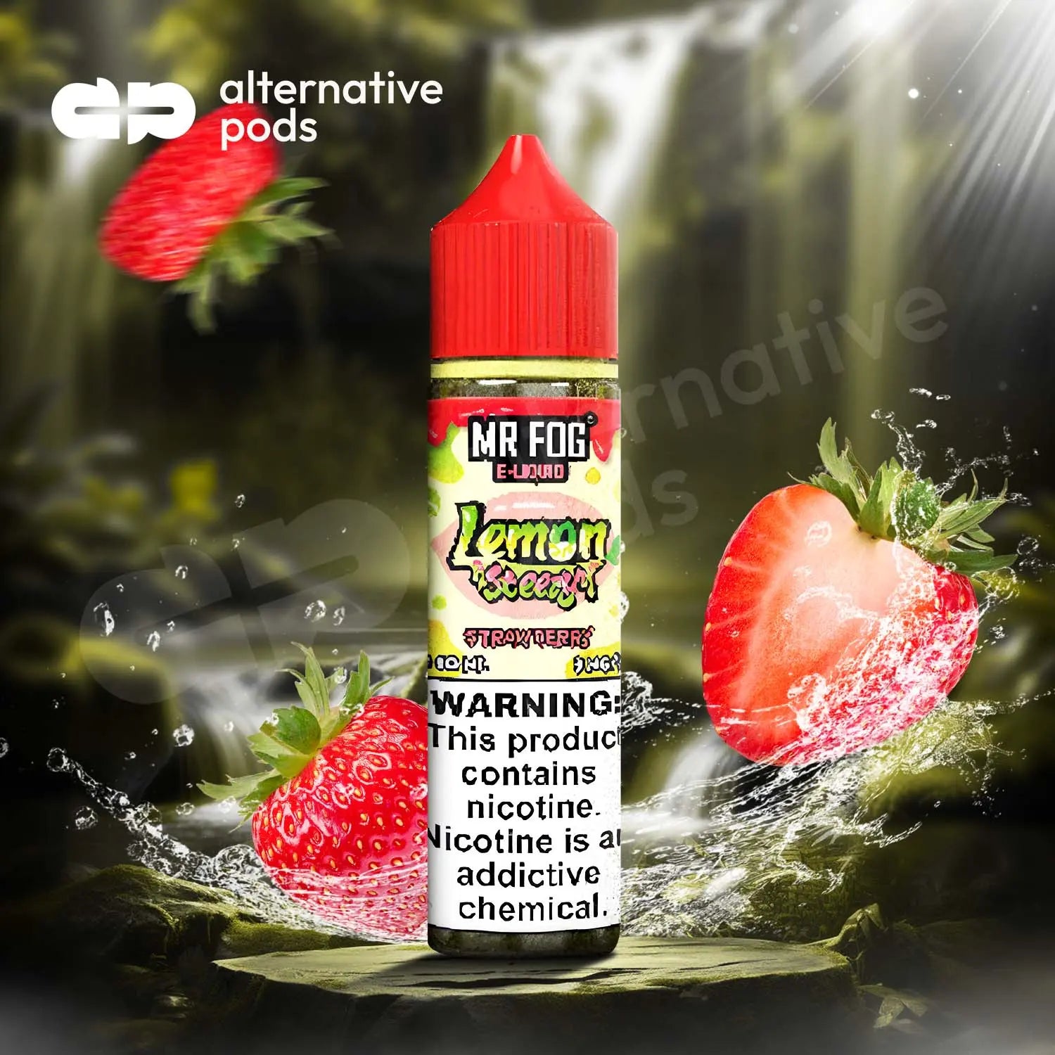 Mr Fog Steezy Nicotine E-Liquid 60ML - Lemon Strawberry 