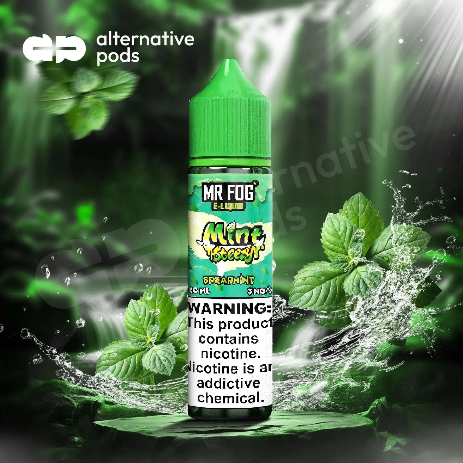 Mr Fog Steezy Nicotine E-Liquid 60ML - Mint Spearmint 