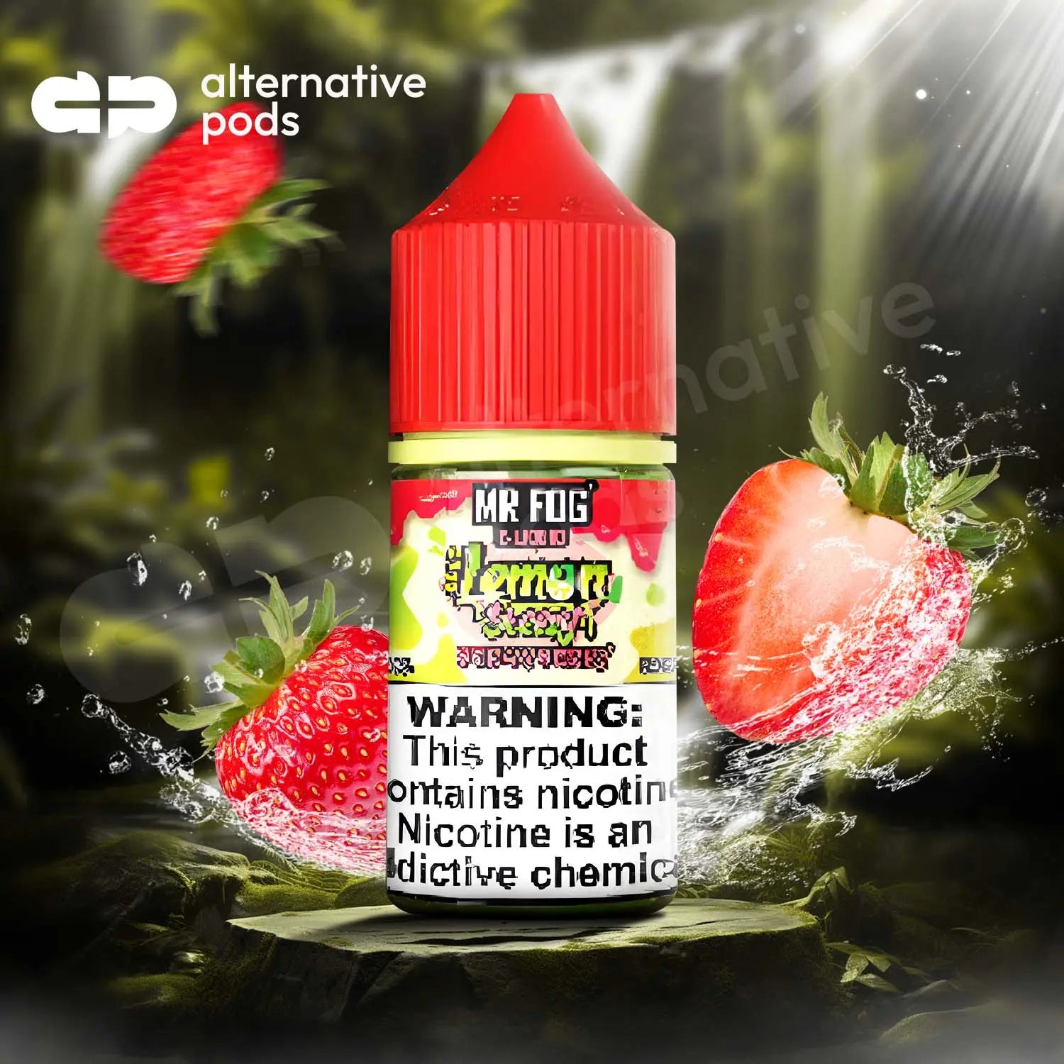 Mr Fog Steezy Nicotine Salt E-Liquid 30ML - Lemon Strawberry 