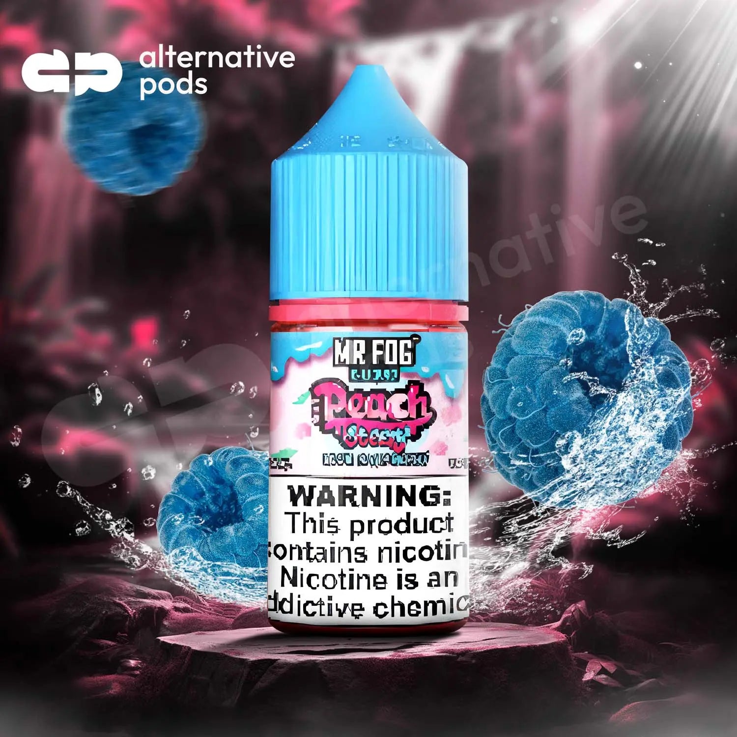 Mr Fog Steezy Nicotine Salt E-Liquid 30ML - Peach Blue Raspberry 