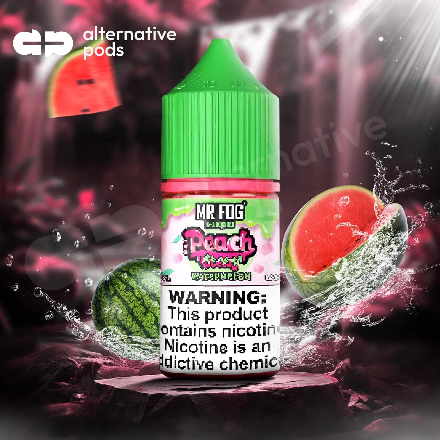 Mr Fog Steezy Nicotine Salt E-Liquid 30ML - Peach Watermelon 