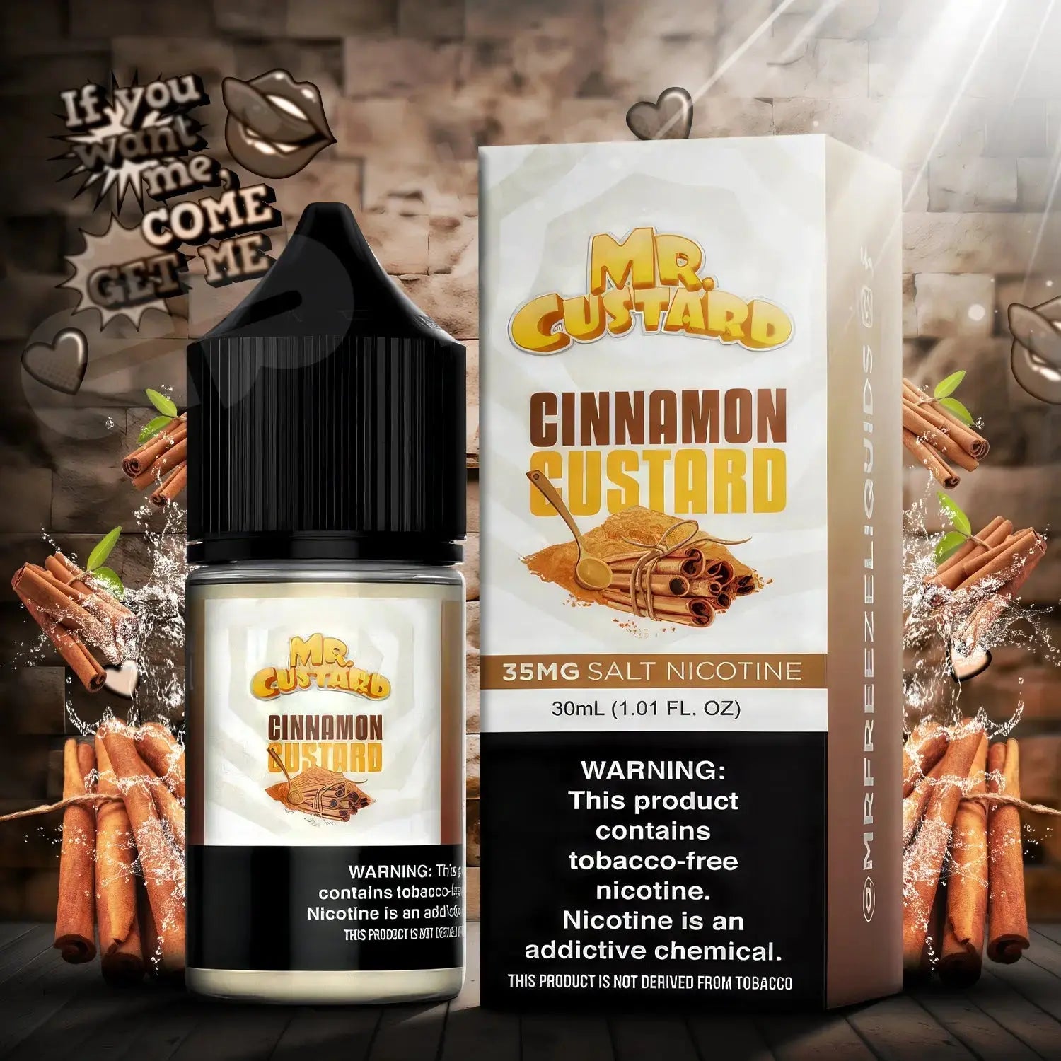 Mr. Custard Synthetic Salt Nicotine E-Liquid 30ML - Alternative pods | Online Vape & Smoke Shop