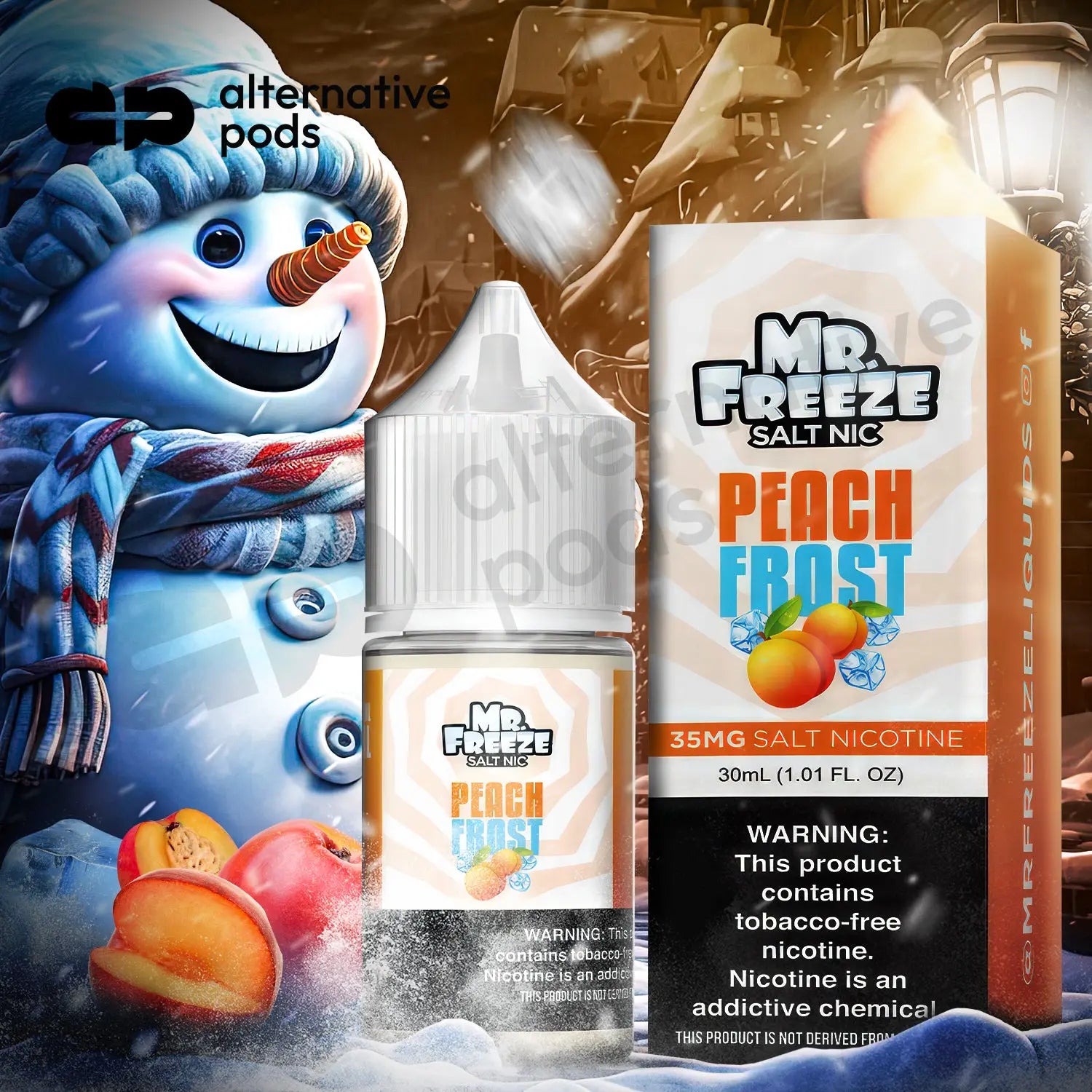 Mr. Freeze Salt Nic Synthetic Nicotine Salt E-Liquid 30ML - Alternative pods | Online Vape & Smoke Shop