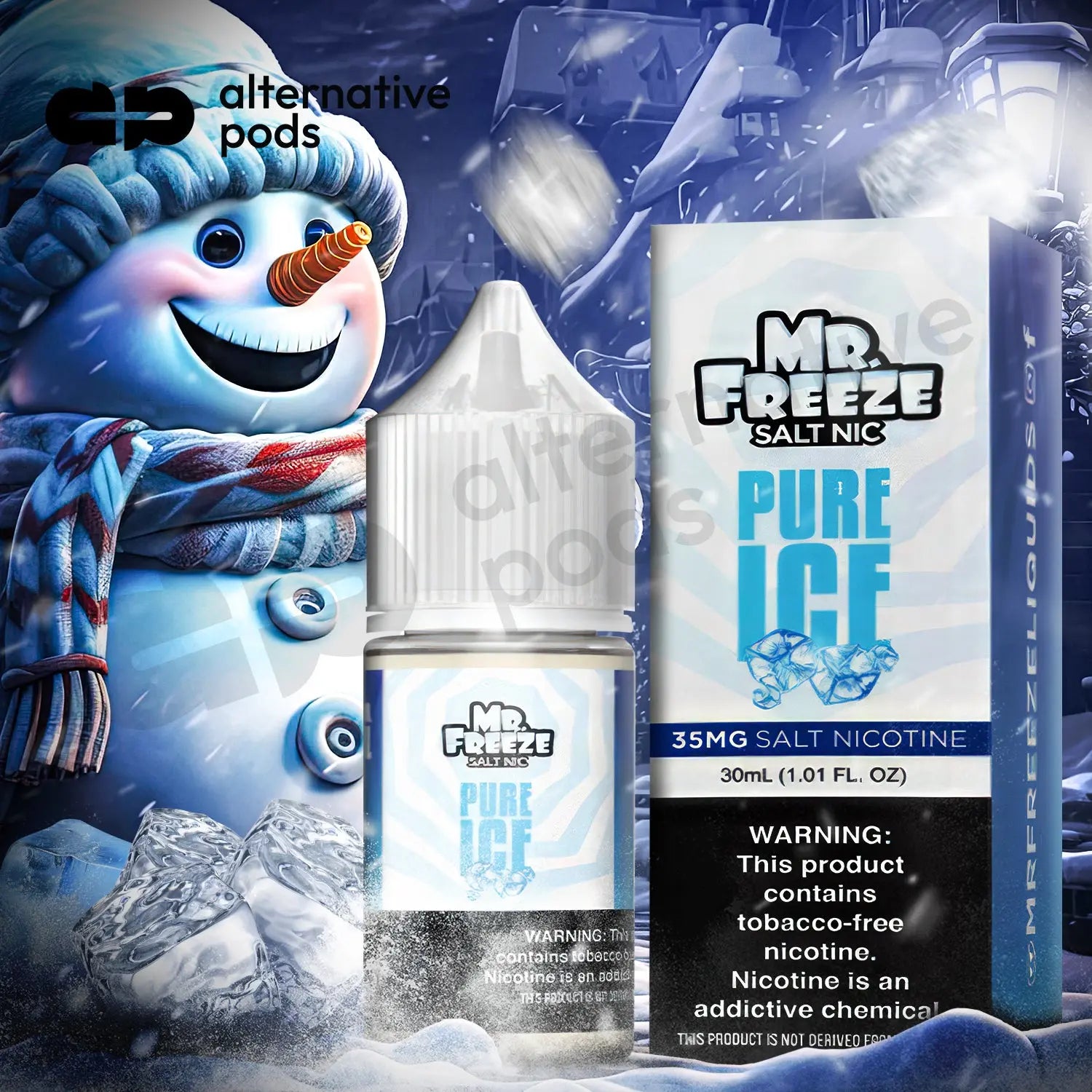 Mr. Freeze Salt Nic Synthetic Nicotine Salt E-Liquid 30ML - Alternative pods | Online Vape & Smoke Shop