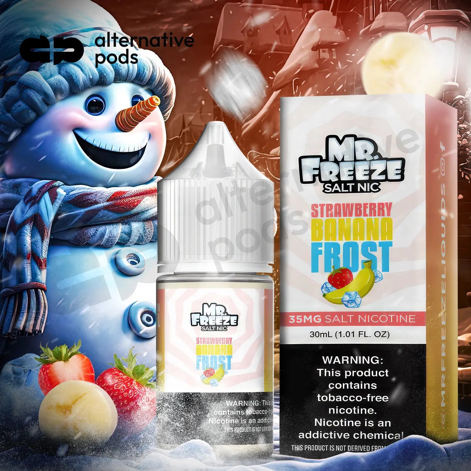 Mr. Freeze Salt Nic Synthetic Nicotine Salt E-Liquid 30ML - Alternative pods | Online Vape & Smoke Shop