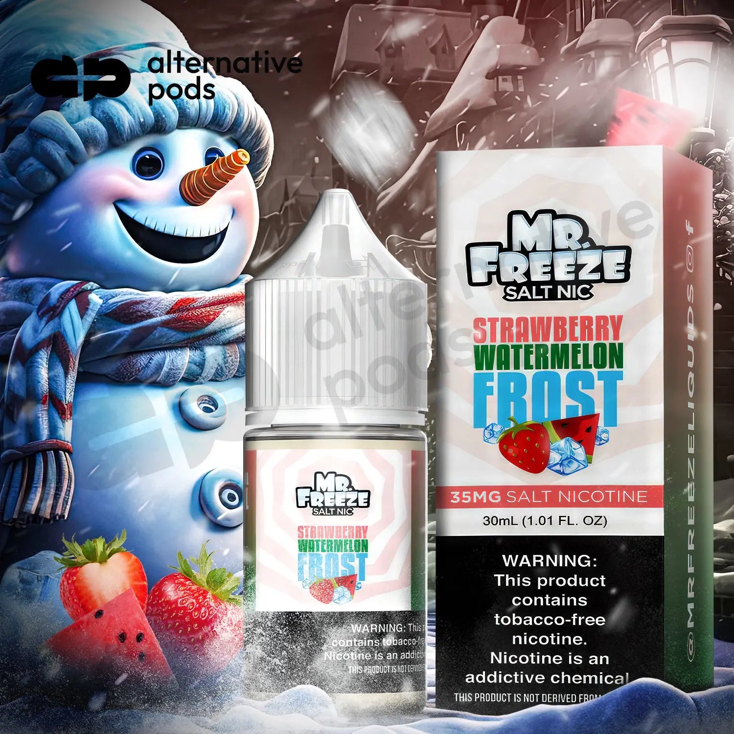 Mr. Freeze Salt Nic Synthetic Nicotine Salt E-Liquid 30ML - Alternative pods | Online Vape & Smoke Shop