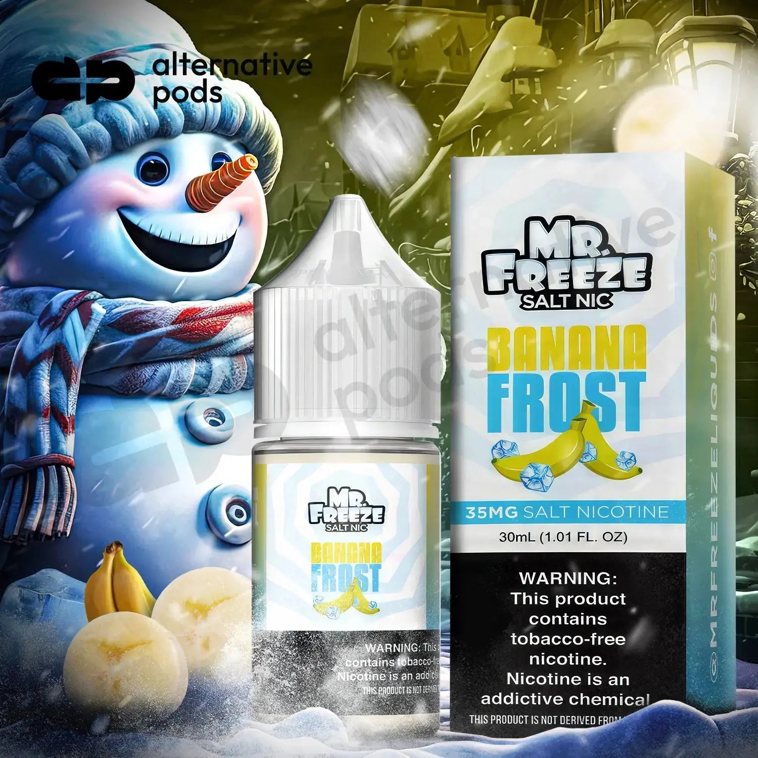 Mr. Freeze Salt Nic Synthetic Nicotine Salt E-Liquid 30ML - Alternative pods | Online Vape & Smoke Shop