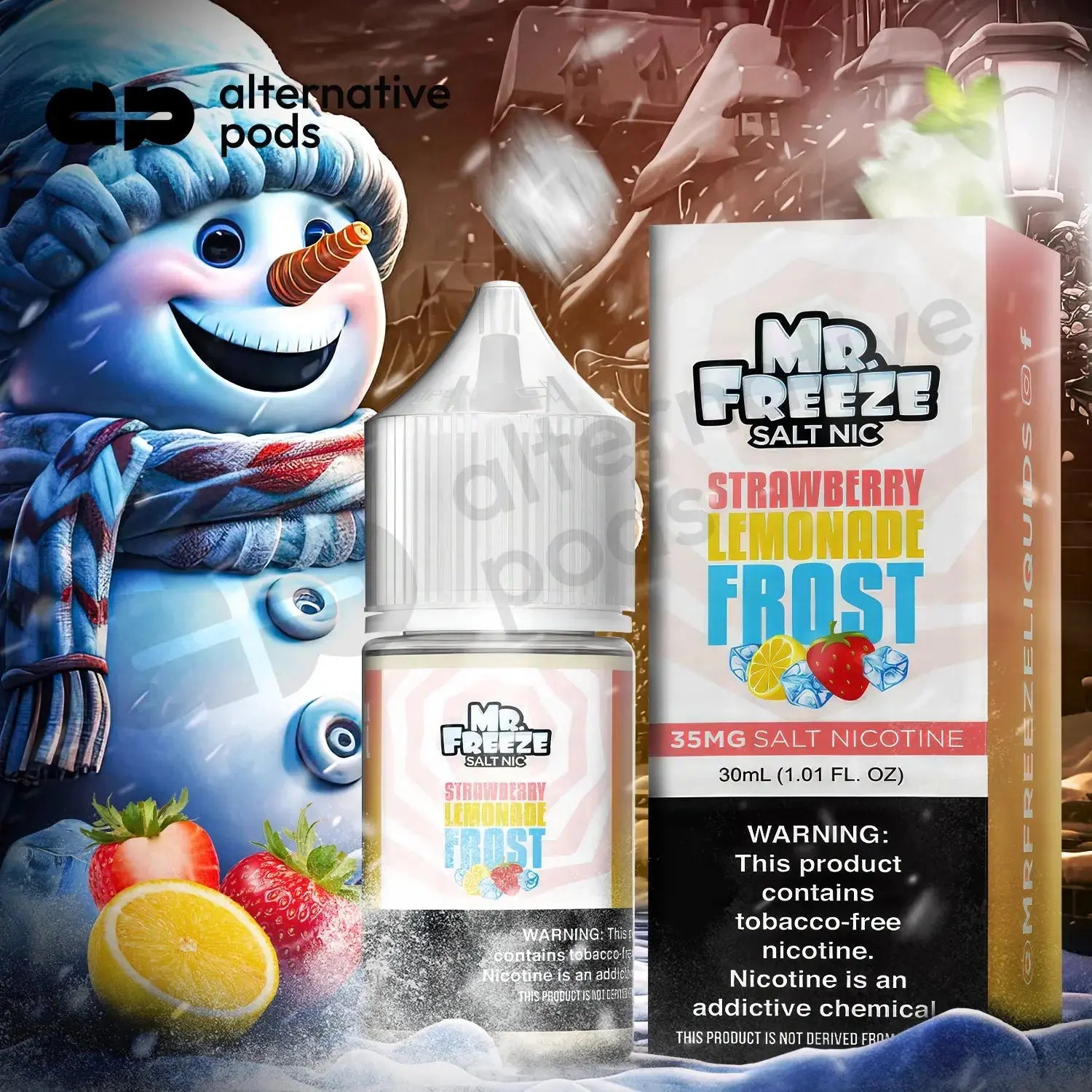 Mr. Freeze Salt Nic Synthetic Nicotine Salt E-Liquid 30ML - Alternative pods | Online Vape & Smoke Shop