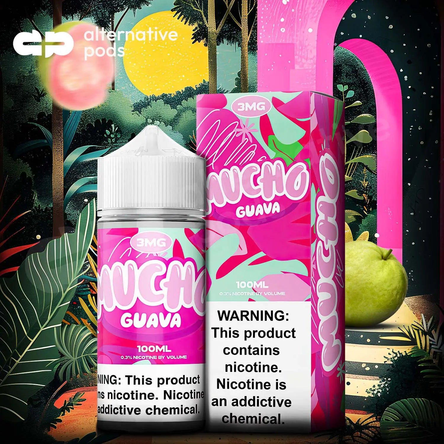 Mucho Nicotine E-Liquid 100ML - Guava